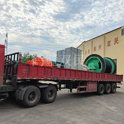 鶴壁雙民租賃絞車JK-2×1.8P礦井提升機(jī)裝車發(fā)貨！